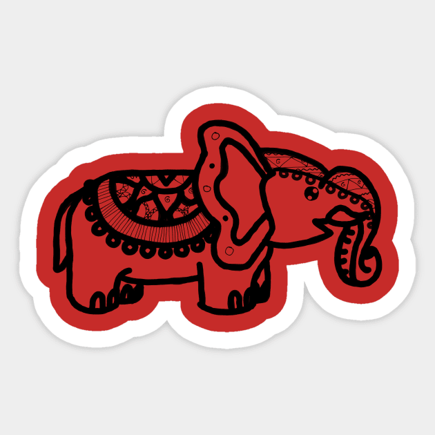 Indian Elephant Sticker by Armun's